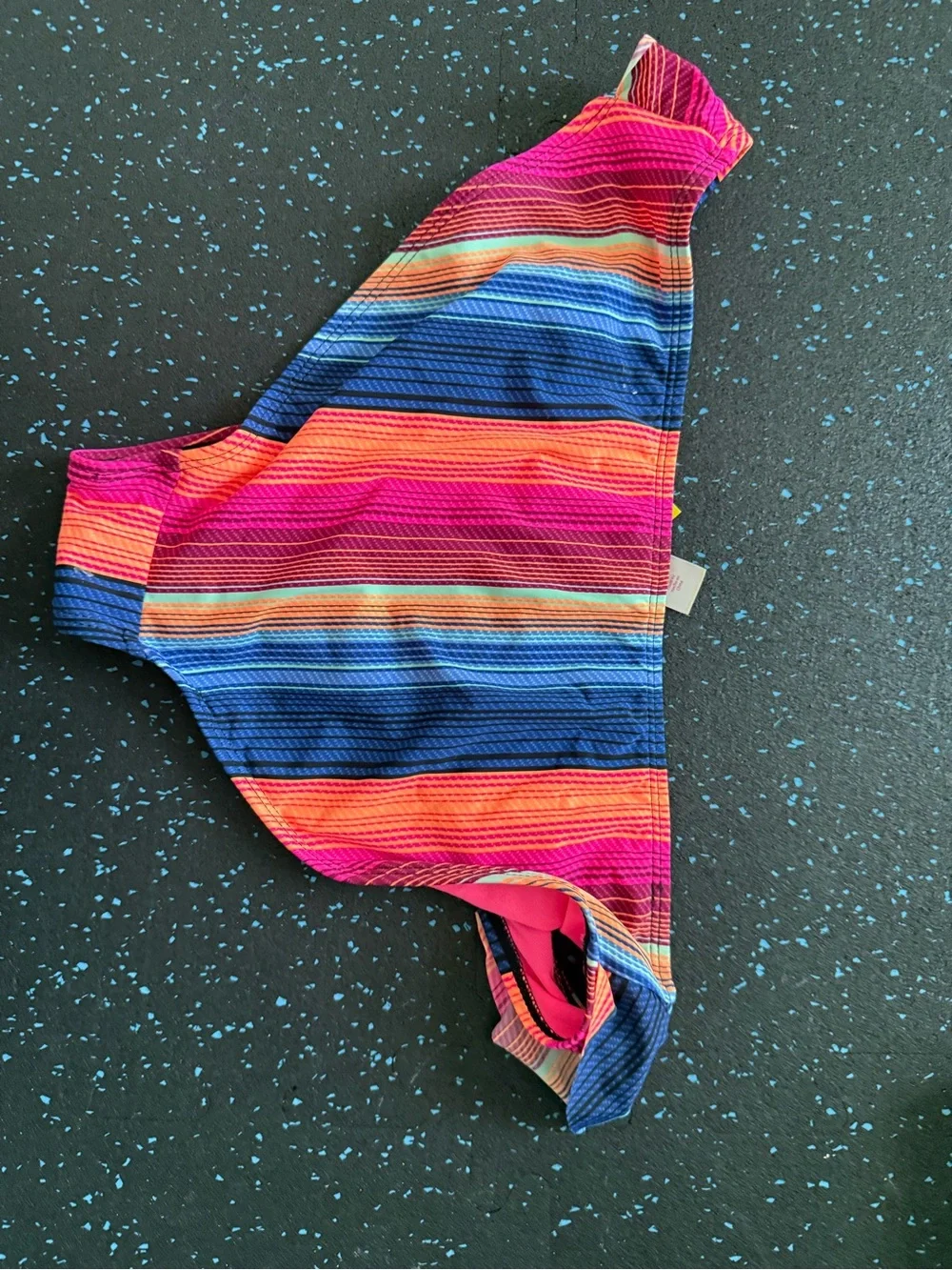 NOBO Girls' Pink and Multi-Color Striped Swim Bottoms